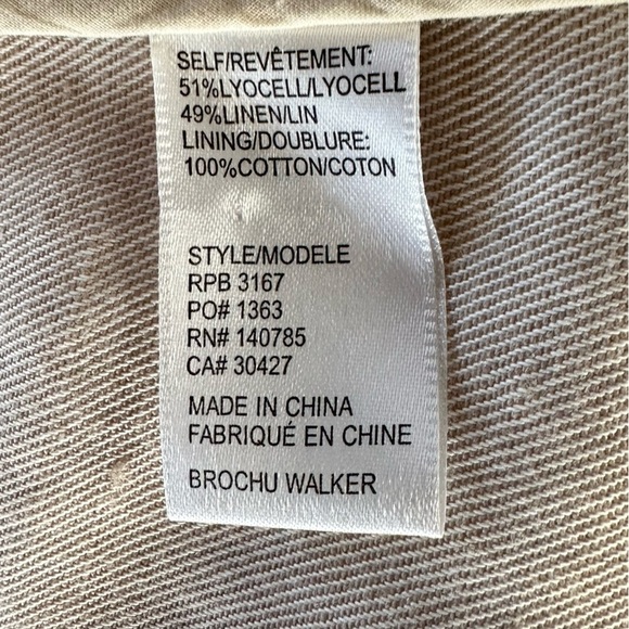 BROCHU WALKER LEE LINEN BLAZER SIZE SMALL - Picture 13 of 13